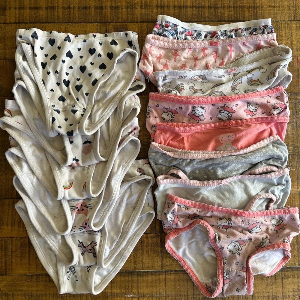 Lot of Hanna Andersson & Costco undies 4T